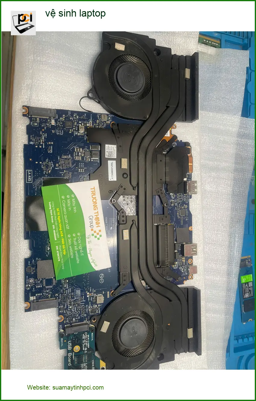Trung tâm vệ sinh laptop Quận Thủ Đức - Cô Hạnh than máy chậm sau 2 năm ảnh thực tế 1