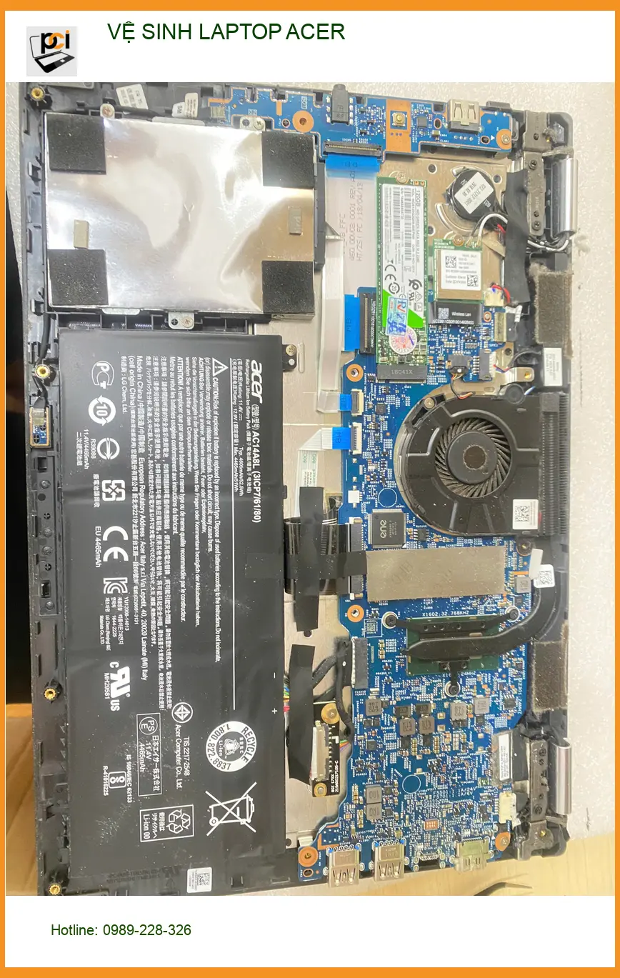 Chị Thảo quản lý dự án tìm dịch vụ vệ sinh laptop Acer Quận Gò Vấp ảnh thực tế 1