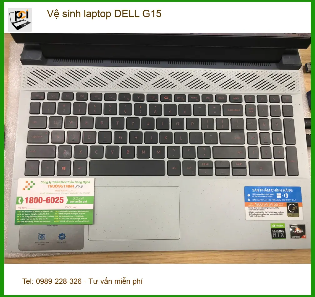 Anh Khôi Nguyên kiến trúc sư review vệ sinh laptop DELL G15 Quận Bình Tân ảnh thực tế 1