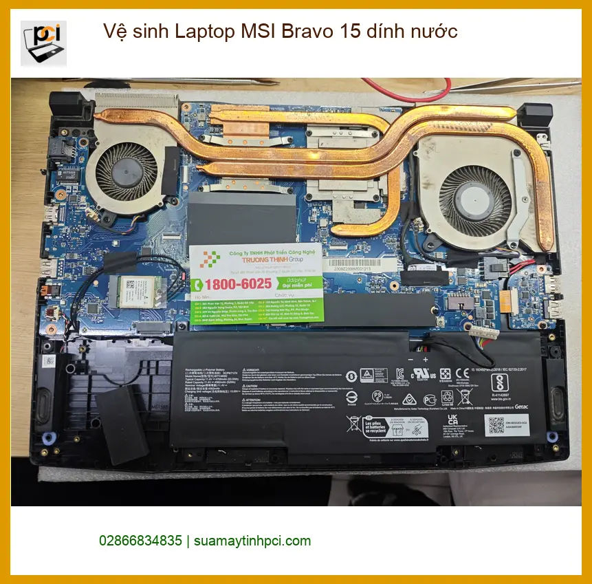 Anh Minh ở Quận 12 review vệ sinh Laptop MSI Bravo 15 dính nước