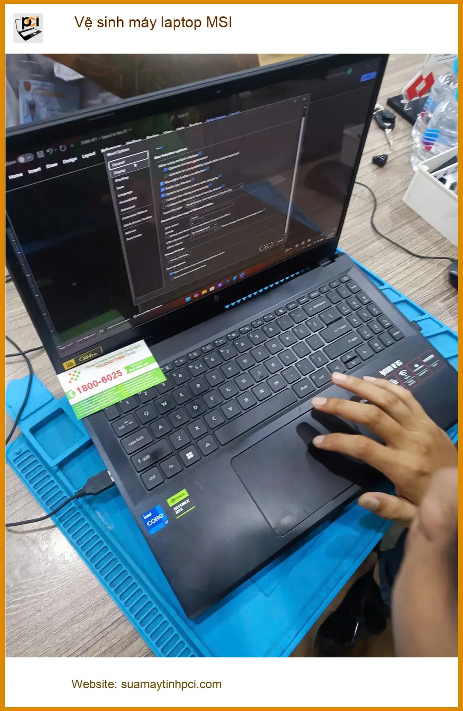 Anh Đức thiết kế đồ họa – Dịch vụ vệ sinh máy laptop MSI Quận Tân Phú uy tín