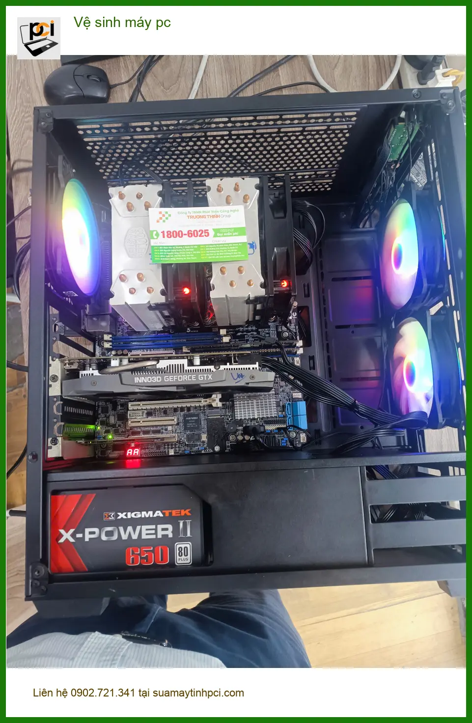 Cô Hương chủ tiệm bánh cần vệ sinh máy pc định kỳ ở Quận Tân Phú ảnh thực tế 1