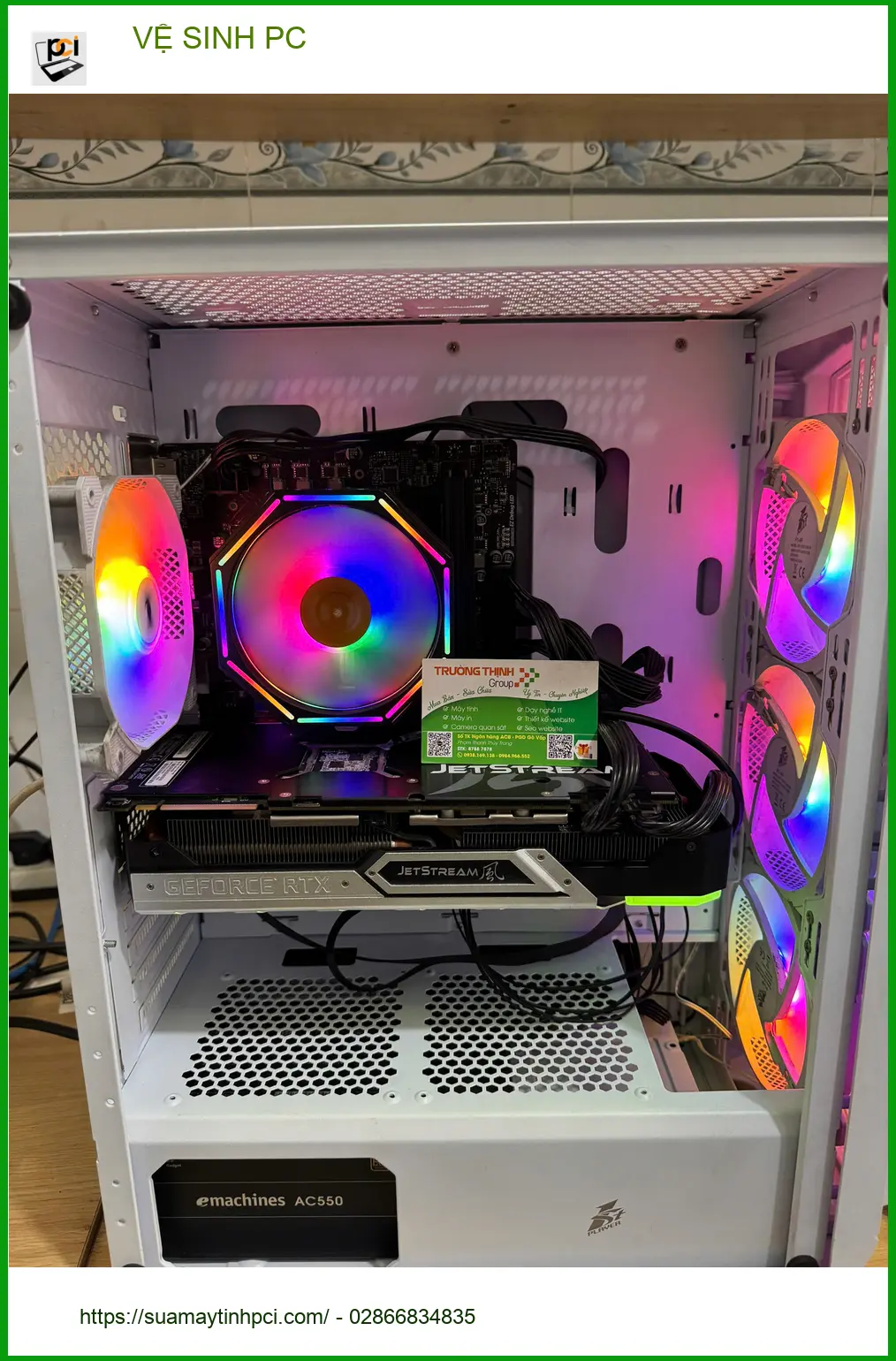 Bạn Tấn sinh viên cần vệ sinh PC - Dịch vụ vệ sinh PC Quận 9 giá rẻ ảnh thực tế 1