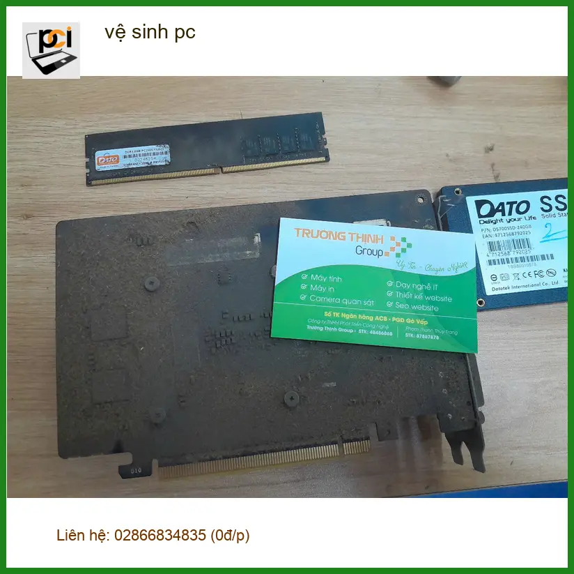 Bác Phước lo lắng máy tính kêu to - Trung tâm vệ sinh PC Quận Thủ Đức giá rẻ ảnh thực tế 2