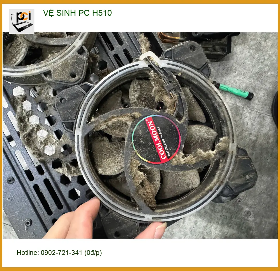 Chị Phương lo lắng PC chạy chậm – Địa điểm Vệ sinh PC H510 Quận 10