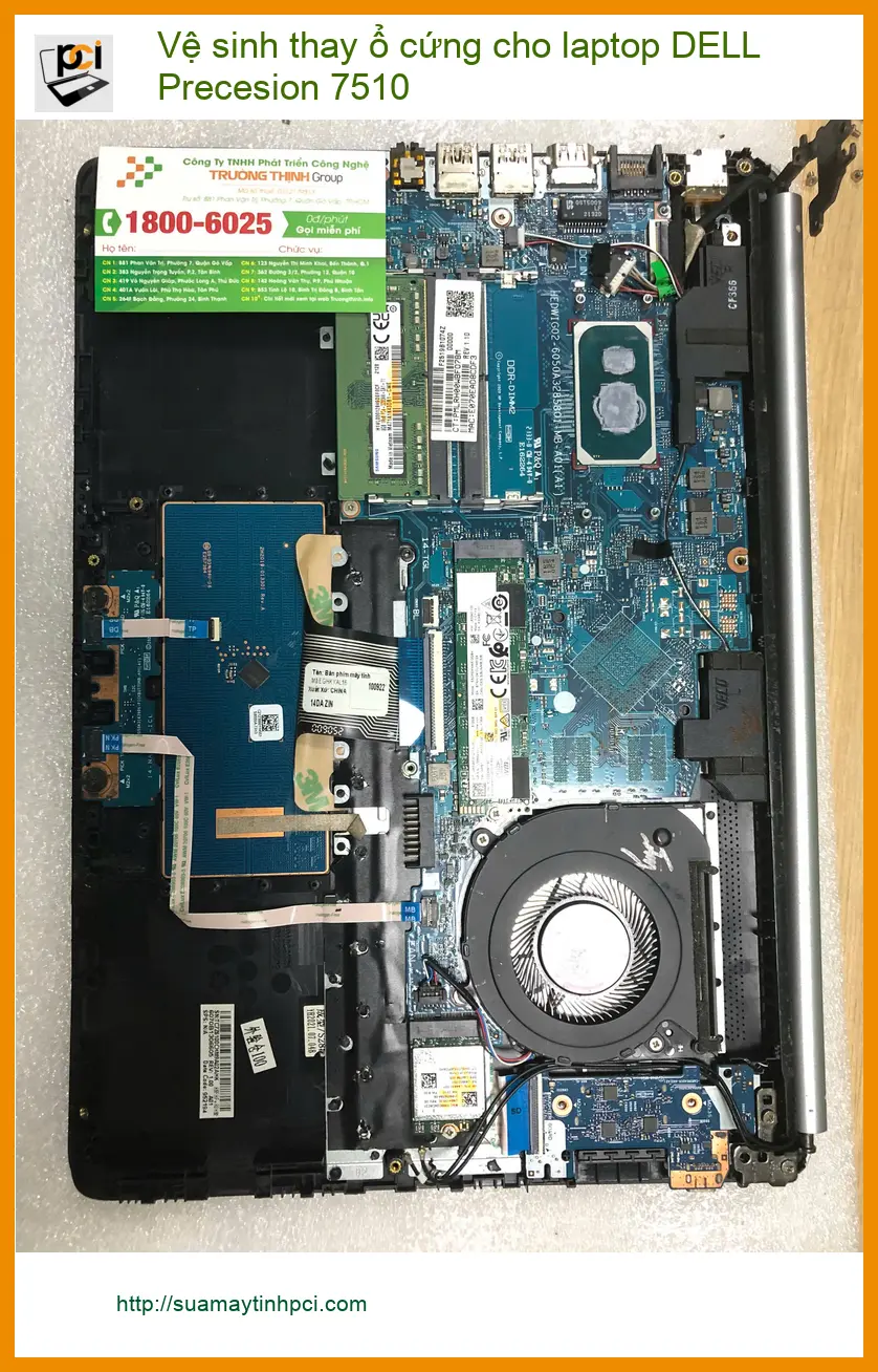 Anh Tùng cần vệ sinh, thay ổ cứng laptop DELL Precision 7510 Quận Bình Tân