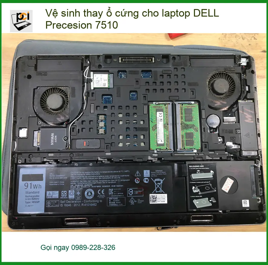 Anh Tùng cần vệ sinh, thay ổ cứng laptop DELL Precision 7510 Quận Bình Tân ảnh thực tế 1