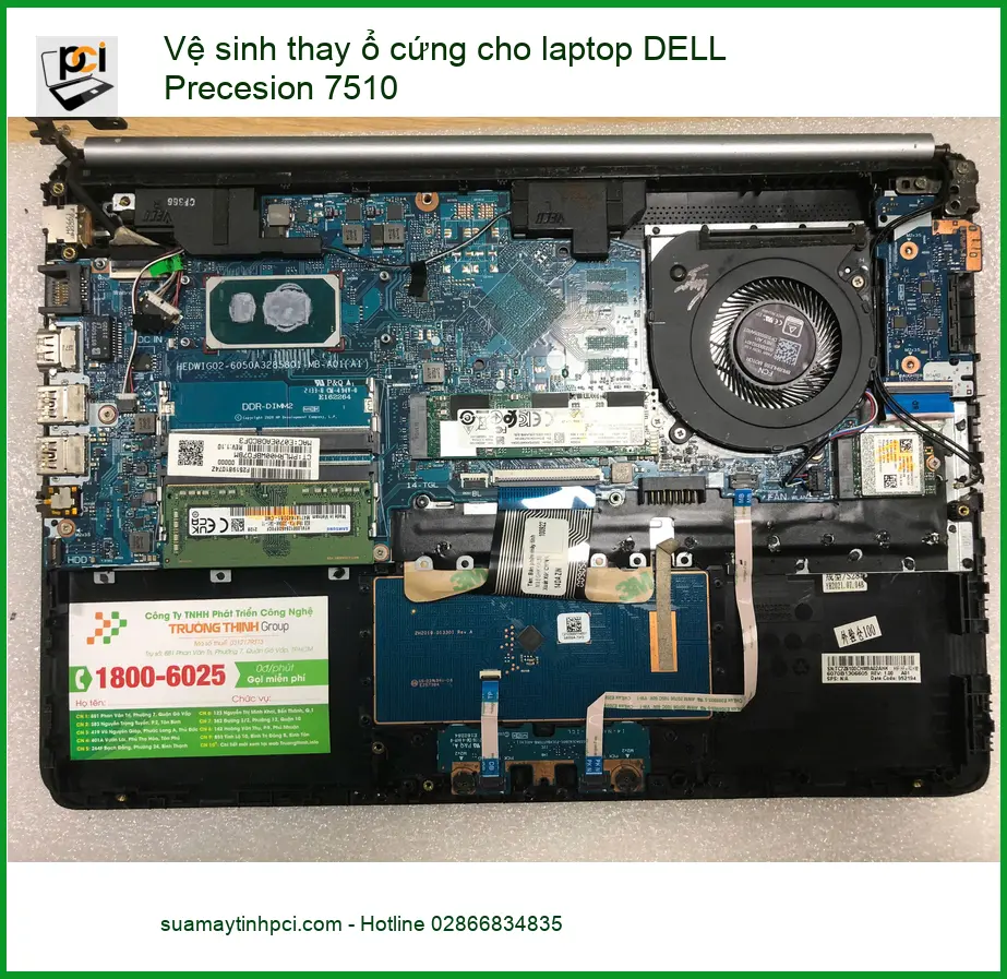 Anh Tùng cần vệ sinh, thay ổ cứng laptop DELL Precision 7510 Quận Bình Tân ảnh thực tế 2