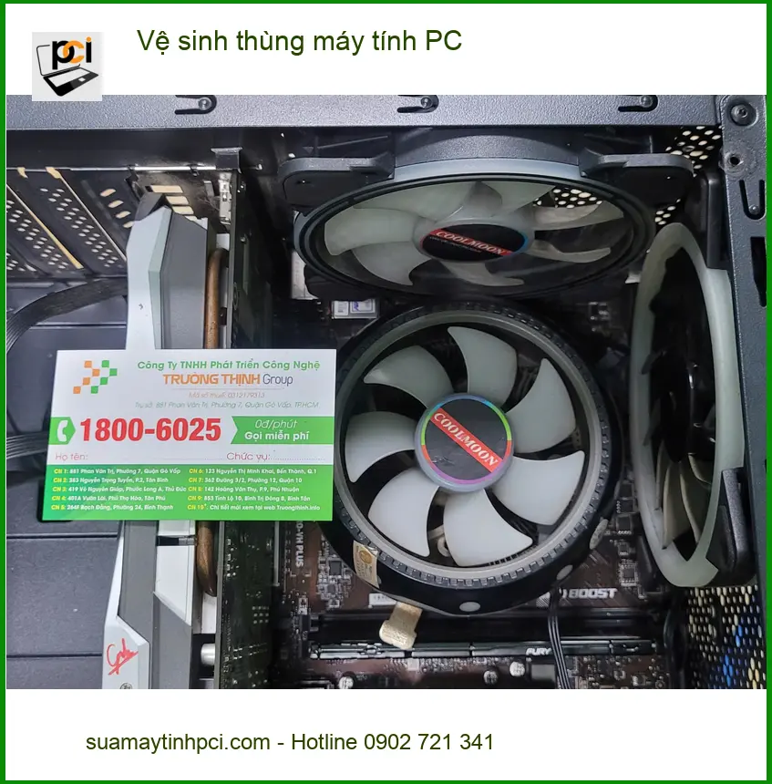 Anh Quang hài lòng với dịch vụ vệ sinh thùng máy tính PC Quận Bình Tân
