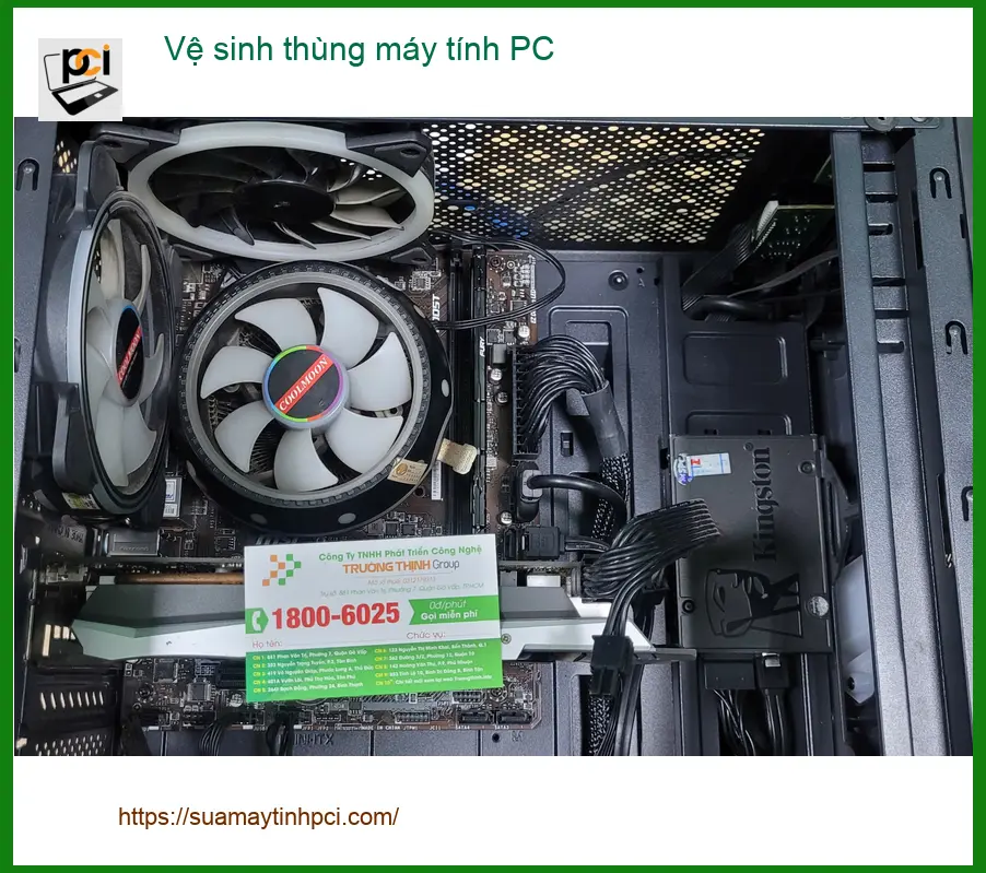 Anh Quang hài lòng với dịch vụ vệ sinh thùng máy tính PC Quận Bình Tân ảnh thực tế 1