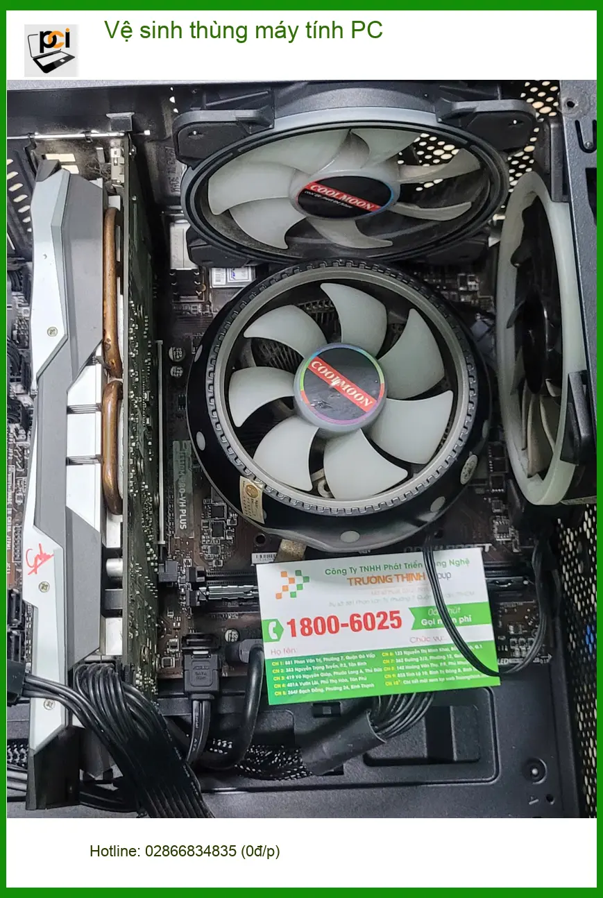 Anh Quang hài lòng với dịch vụ vệ sinh thùng máy tính PC Quận Bình Tân ảnh thực tế 2