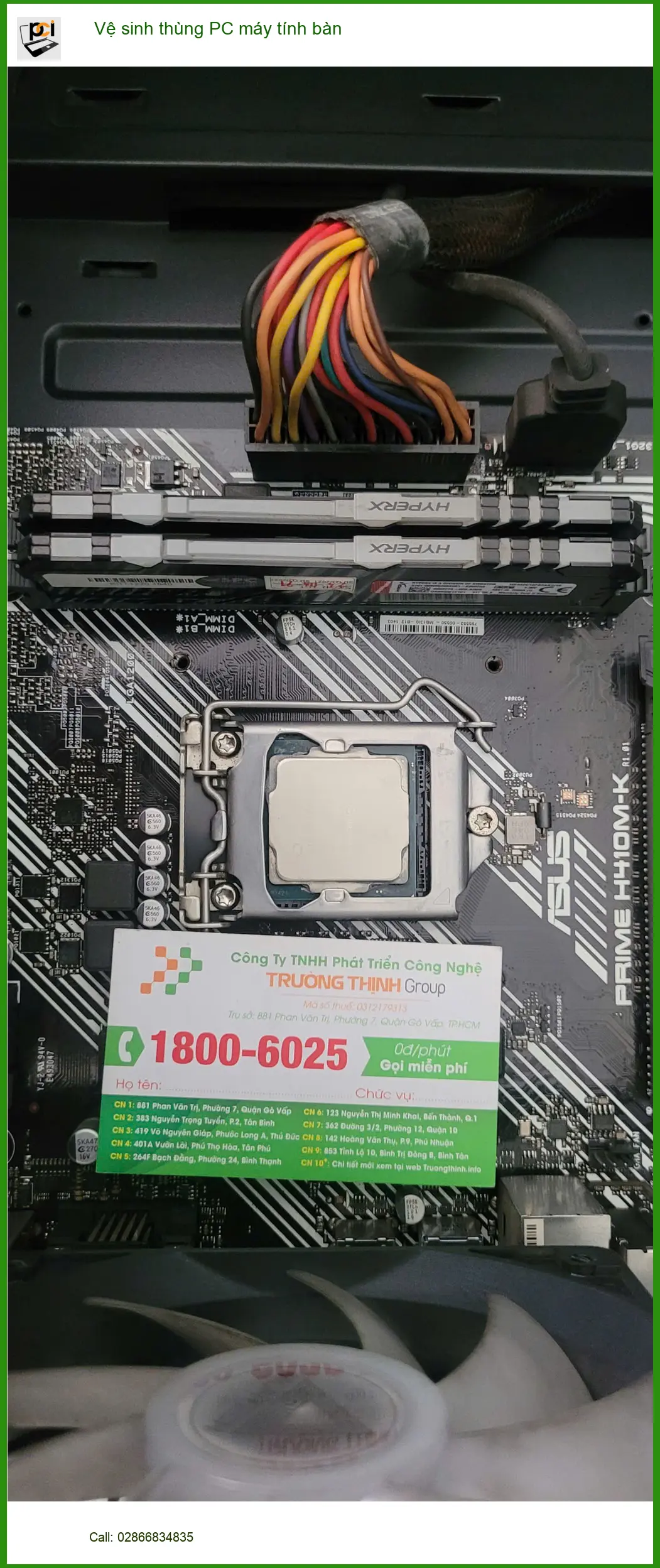 Chỗ vệ sinh thùng PC máy tính bàn Quận Bình Tân giá rẻ – Anh Lâm chia sẻ