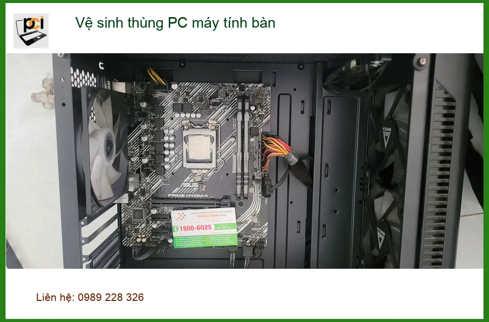 Chỗ vệ sinh thùng PC máy tính bàn Quận Bình Tân giá rẻ - Anh Lâm chia sẻ ảnh thực tế 2
