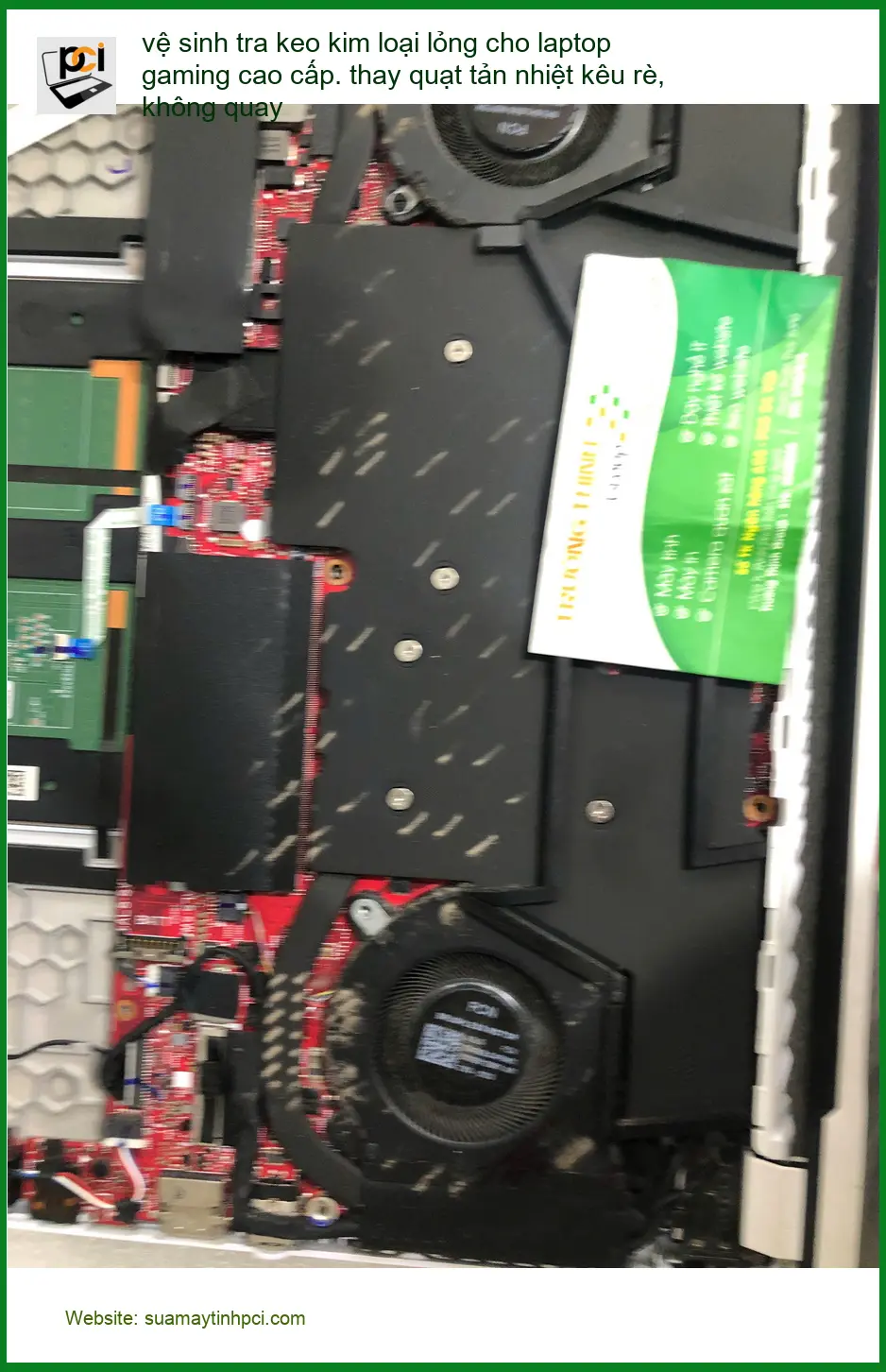 Dịch vụ vệ sinh tra keo, thay quạt laptop gaming Quận Bình Thạnh – Anh Khải review