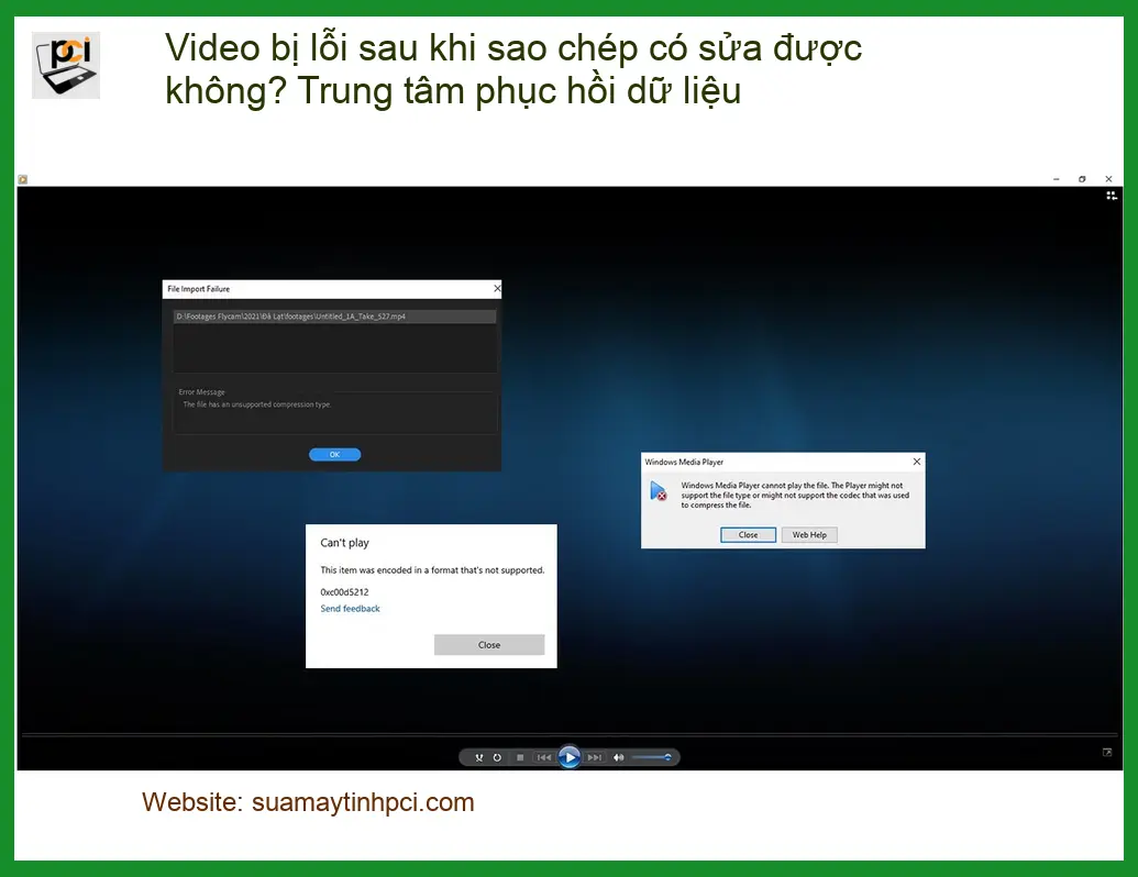 Khôi Phục Dữ Liệu Video bị lỗi sau khi sao chép – Trung tâm hỗ trợ gần đây