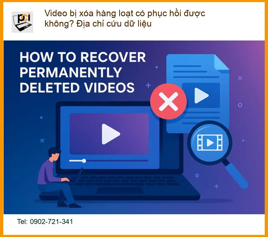 Khôi Phục Dữ Liệu Video bị xóa hàng loạt có phục hồi được không? – Trung tâm cứu dữ liệu TPHCM