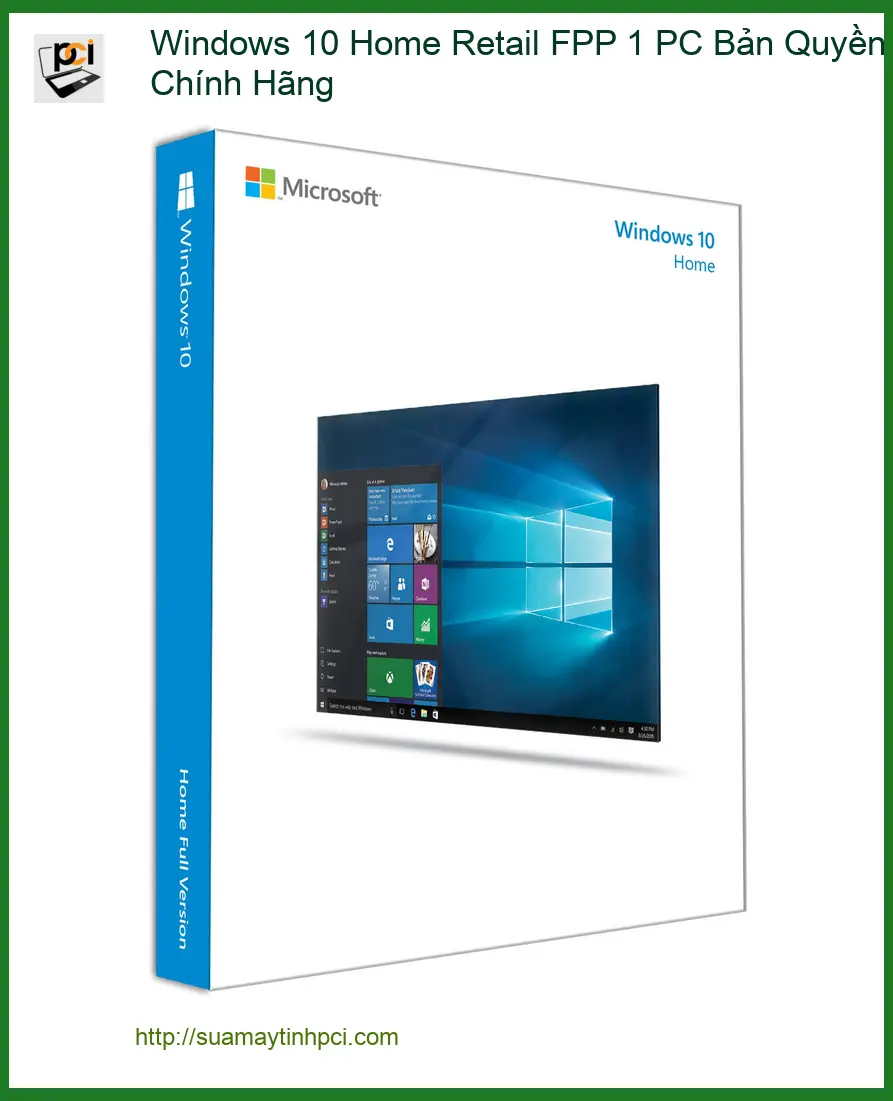 Bản Quyền Windows 10 Home FPP - Cài Đặt Tận Nơi Giá Rẻ TPHCM