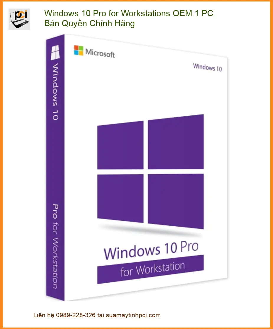 Windows 10 Pro Workstations Chính Hãng - Cài Đặt Tận Nơi TPHCM