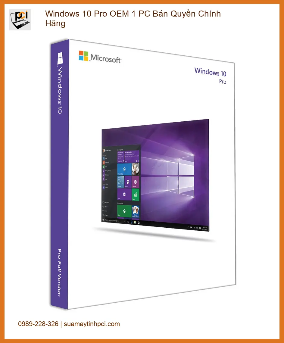 Windows 10 Pro OEM 1 PC Chính Hãng - Kích Hoạt Lấy Liền Tại Cửa Hàng TPHCM
