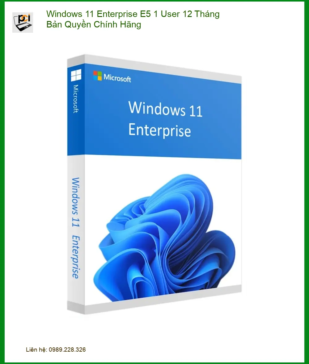 Windows 11 Enterprise E5 Bản Quyền 1 User 12 Tháng - Mua & Cài Đặt Nhanh TPHCM