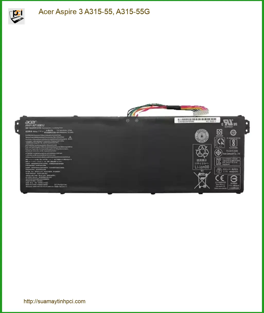 Pin Laptop Acer Aspire 3 A315-55 A315-55G - Thay Lấy Liền Tại Cửa Hàng