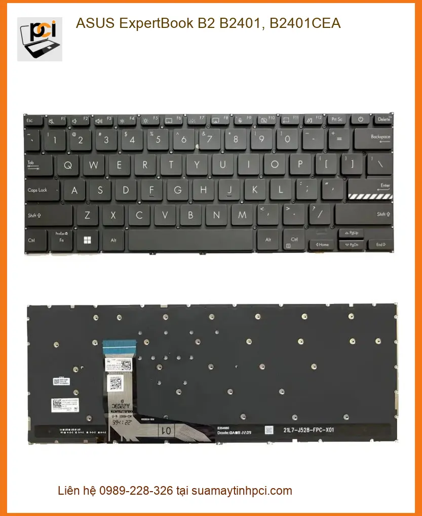 Thay Bàn Phím ASUS B2401 - Lấy Liền, Giá Rẻ TPHCM | Trung Tâm PCI