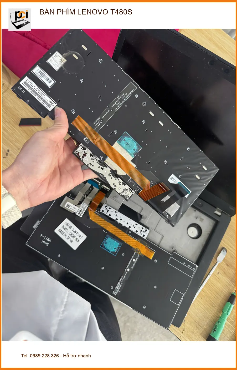 Anh Minh Đức tìm chỗ thay bàn phím Lenovo T480S Quận 10 uy tín lấy liền ảnh thực tế 2