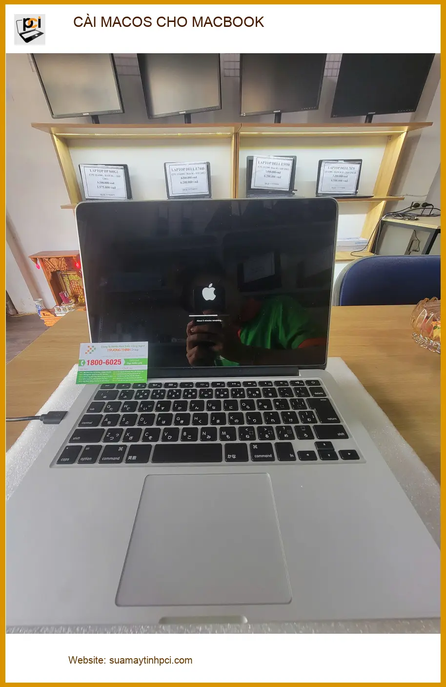 Anh Đức kiến trúc sư cần cài macOS cho MacBook – Dịch vụ Tân Bình lấy liền