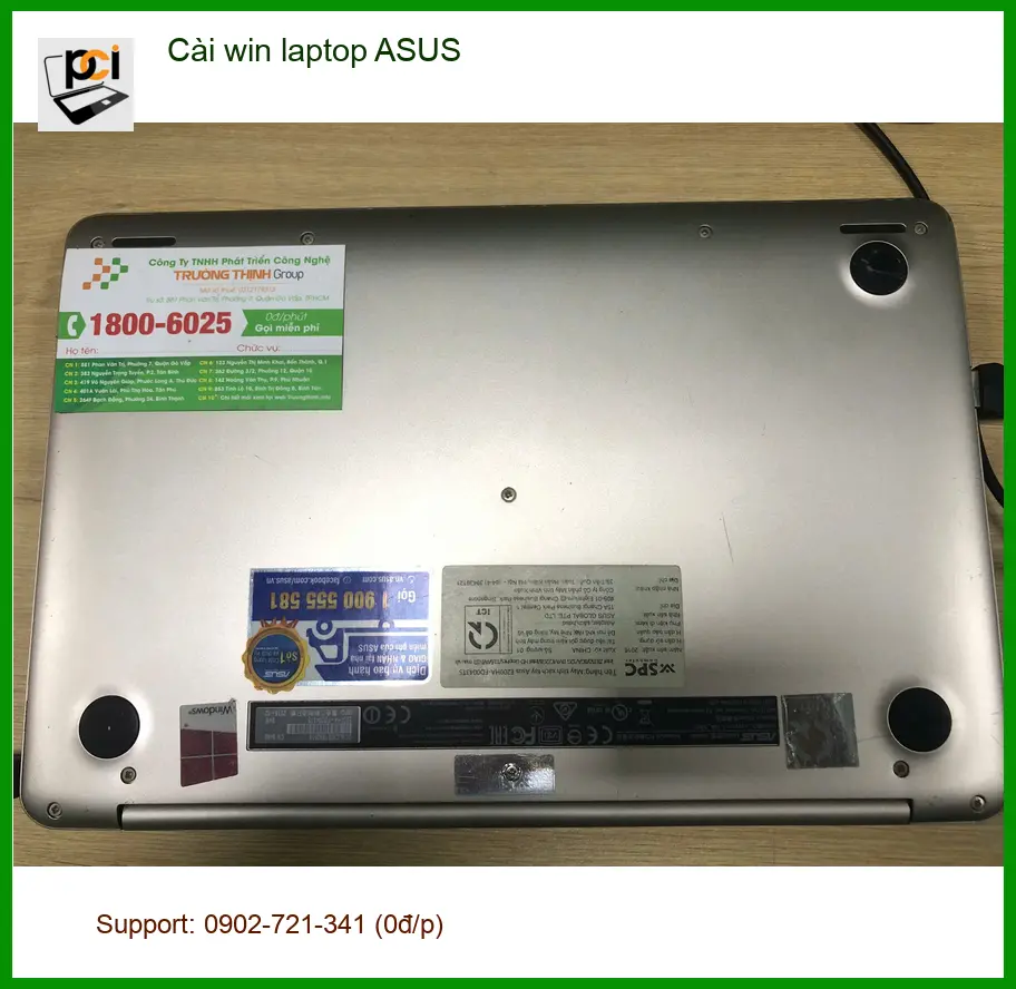 Anh Tấn môi giới kể chuyện cài win laptop ASUS Quận Bình Tân lấy liền ảnh thực tế 2