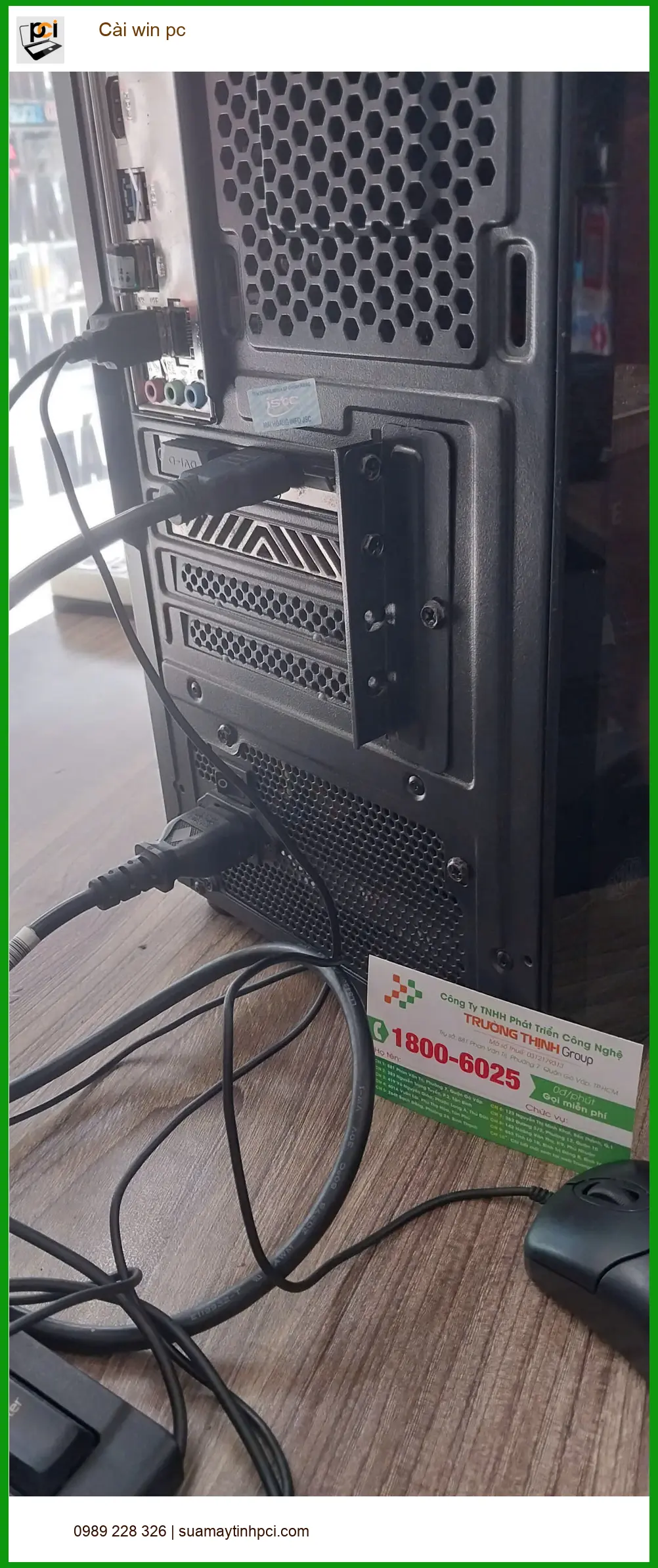 Anh Bình lập trình viên gặp lỗi win tại Tân Phú - Chỗ cài win pc giá rẻ ảnh thực tế 1