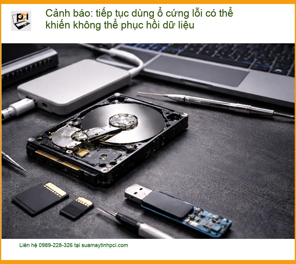 Khôi phục dữ liệu ổ cứng lỗi: Cảnh báo mất vĩnh viễn – Trung tâm cứu dữ liệu TPHCM