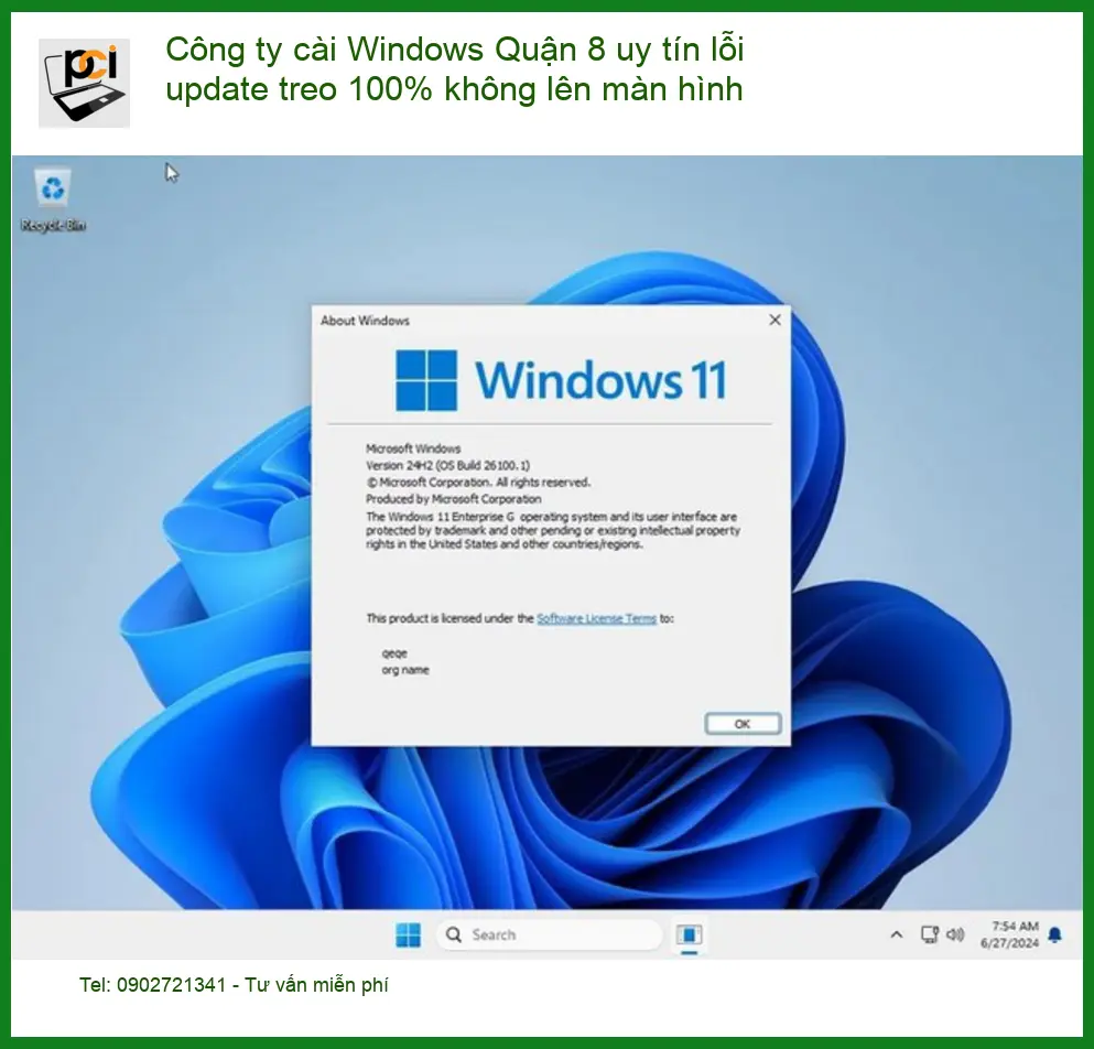 Windows lỗi treo 100% không lên màn hình – Cài Quận 8 uy tín
