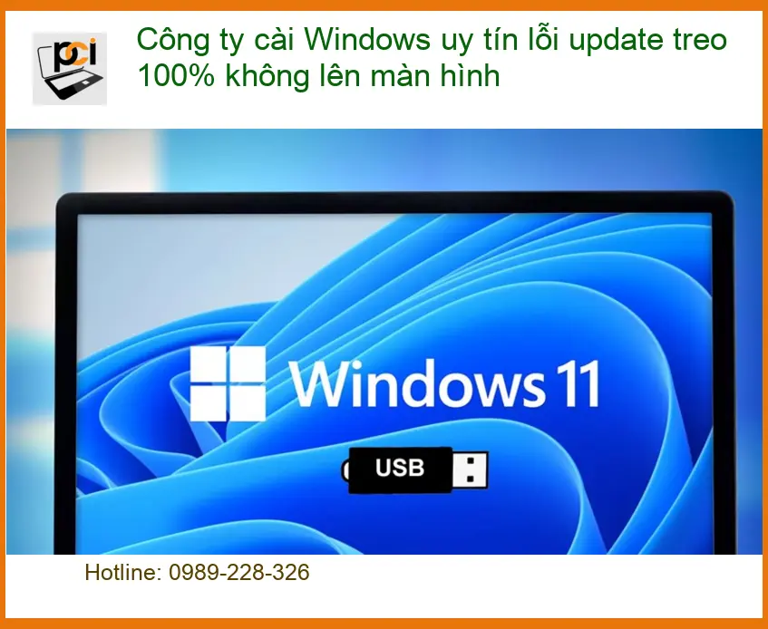 Windows lỗi update treo 100% không lên màn hình – Sửa uy tín