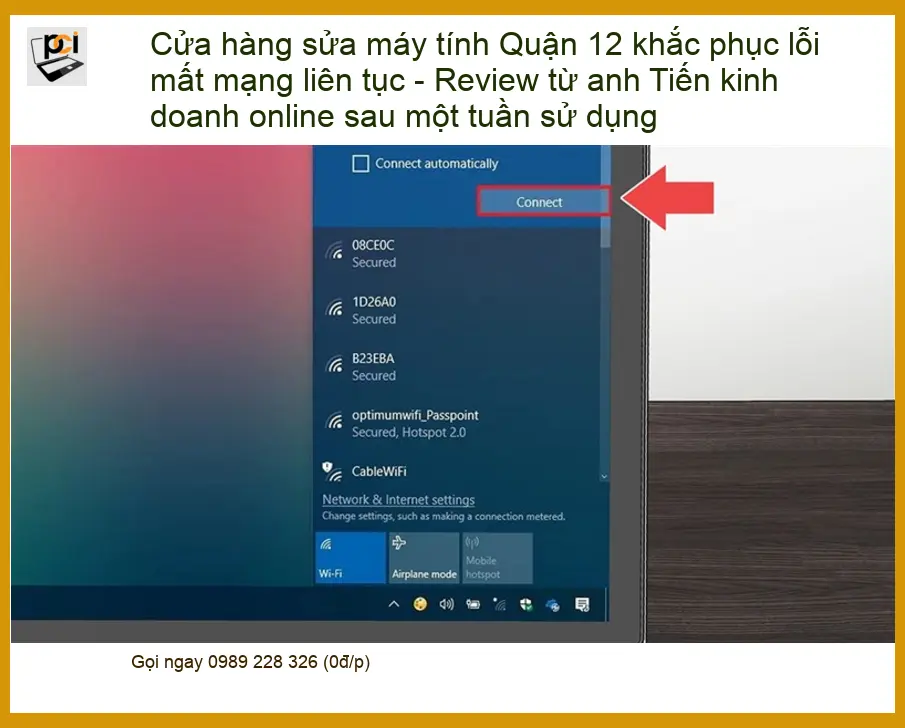 Sửa máy tính Quận 12 lỗi mất mạng – Dịch vụ khắc phục tận nơi lấy liền