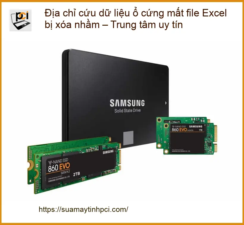 Khôi Phục Dữ Liệu ổ cứng mất Excel bị xóa nhầm – Trung tâm uy tín TPHCM