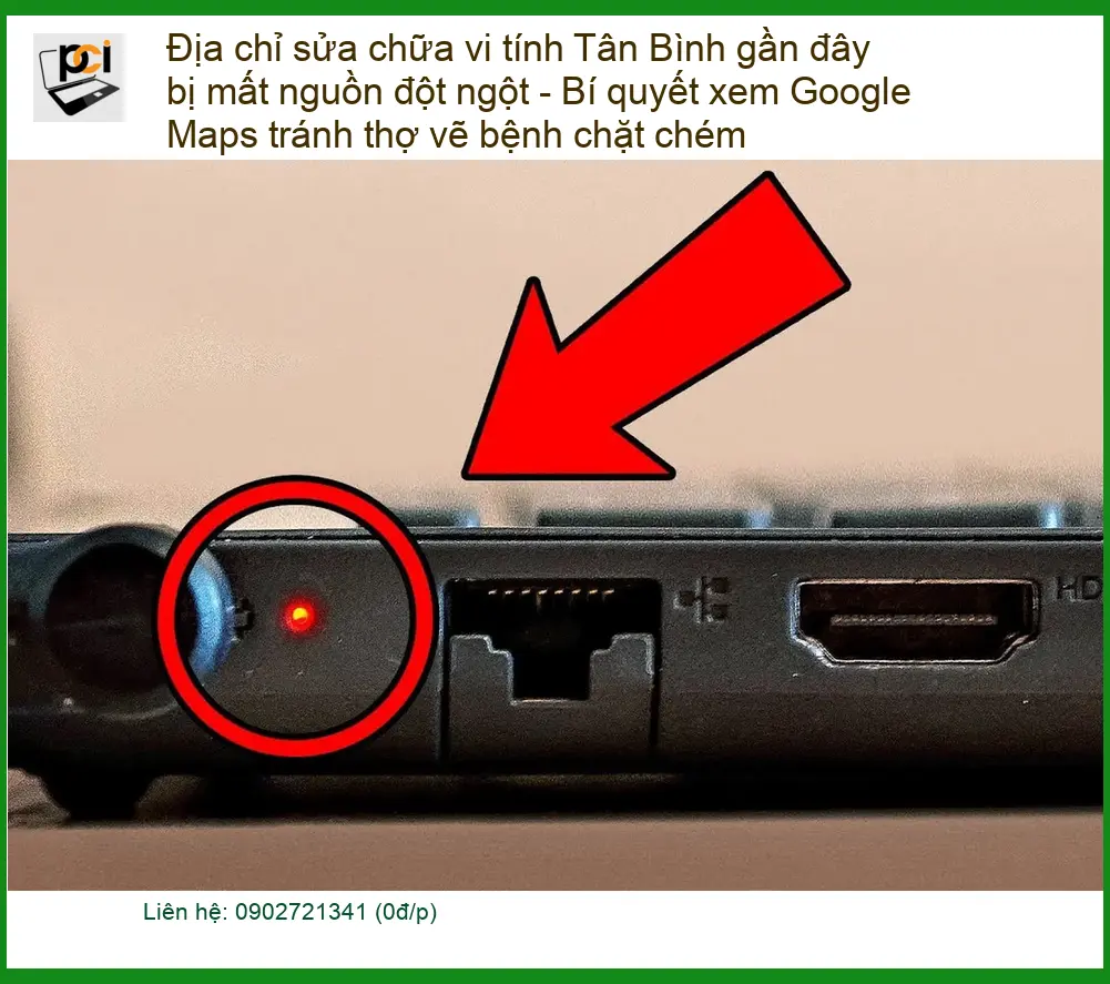 Sửa máy tính Tân Bình mất nguồn đột ngột – Tránh thợ vẽ bệnh chặt chém