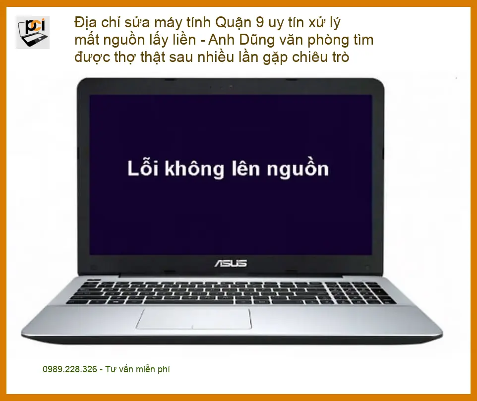 Sửa máy tính Quận 9 mất nguồn lấy liền – Địa chỉ trung tâm uy tín TPHCM