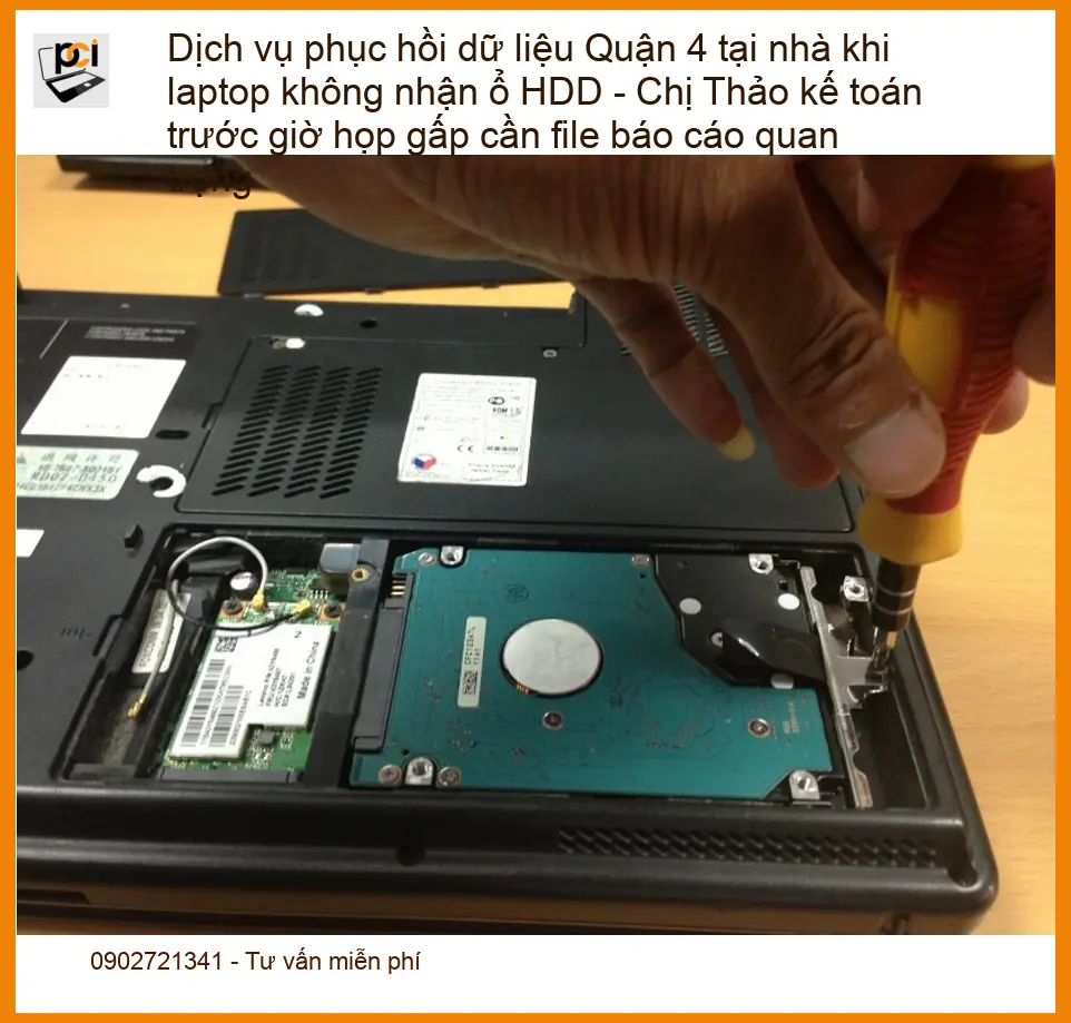 Khôi Phục Dữ Liệu Quận 4 laptop không nhận HDD – Gọi thợ gấp