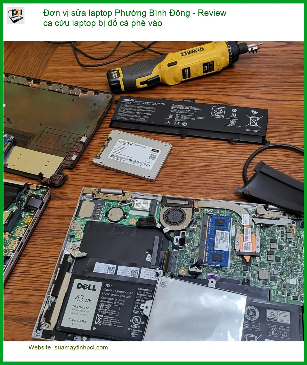 Sửa laptop Phường Bình Đông bị đổ cà phê – Trung tâm cứu máy nhanh