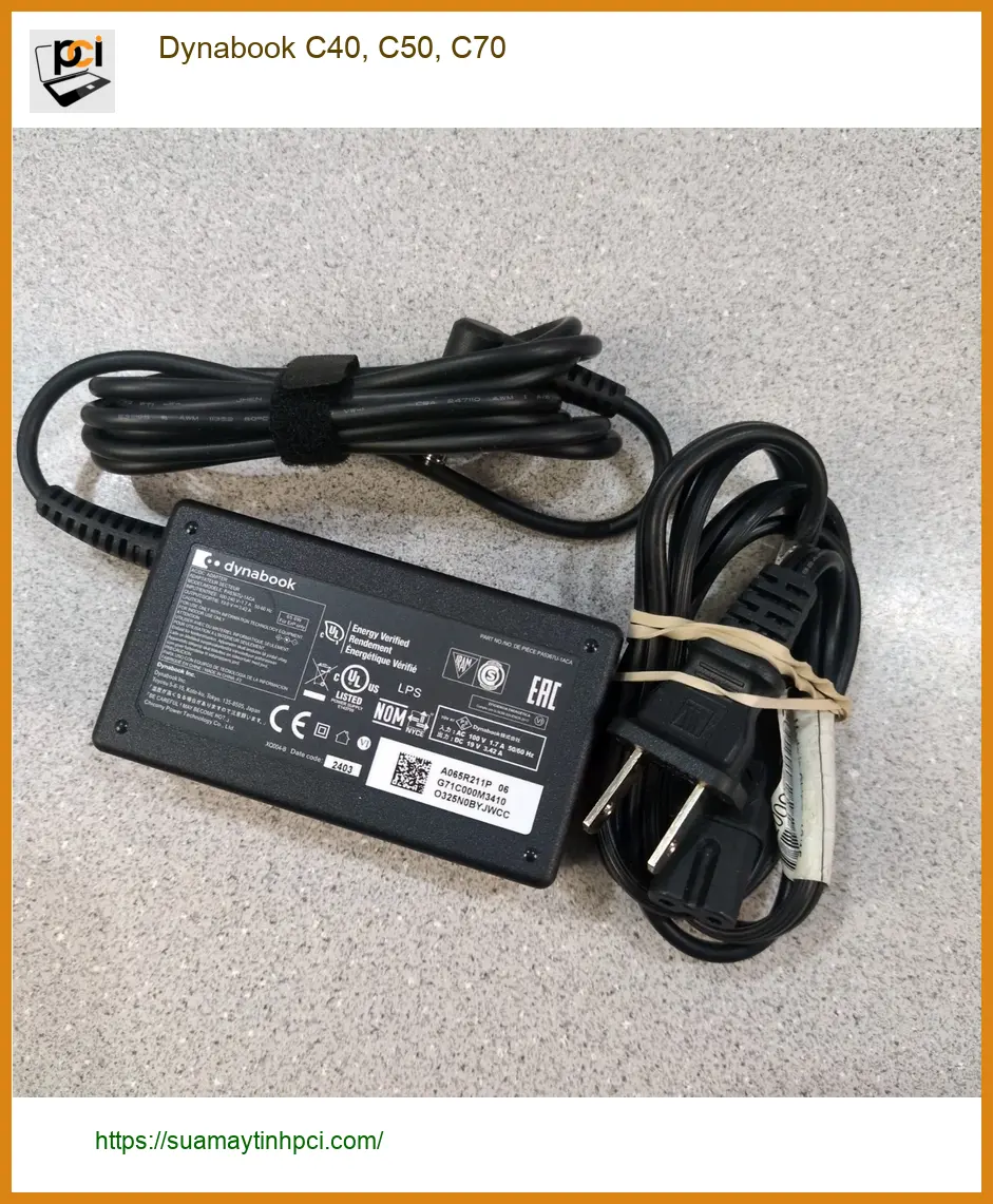 Sạc Laptop Dynabook C40, C50, C70 - Thay Nhanh Tại TPHCM | Lấy Liền