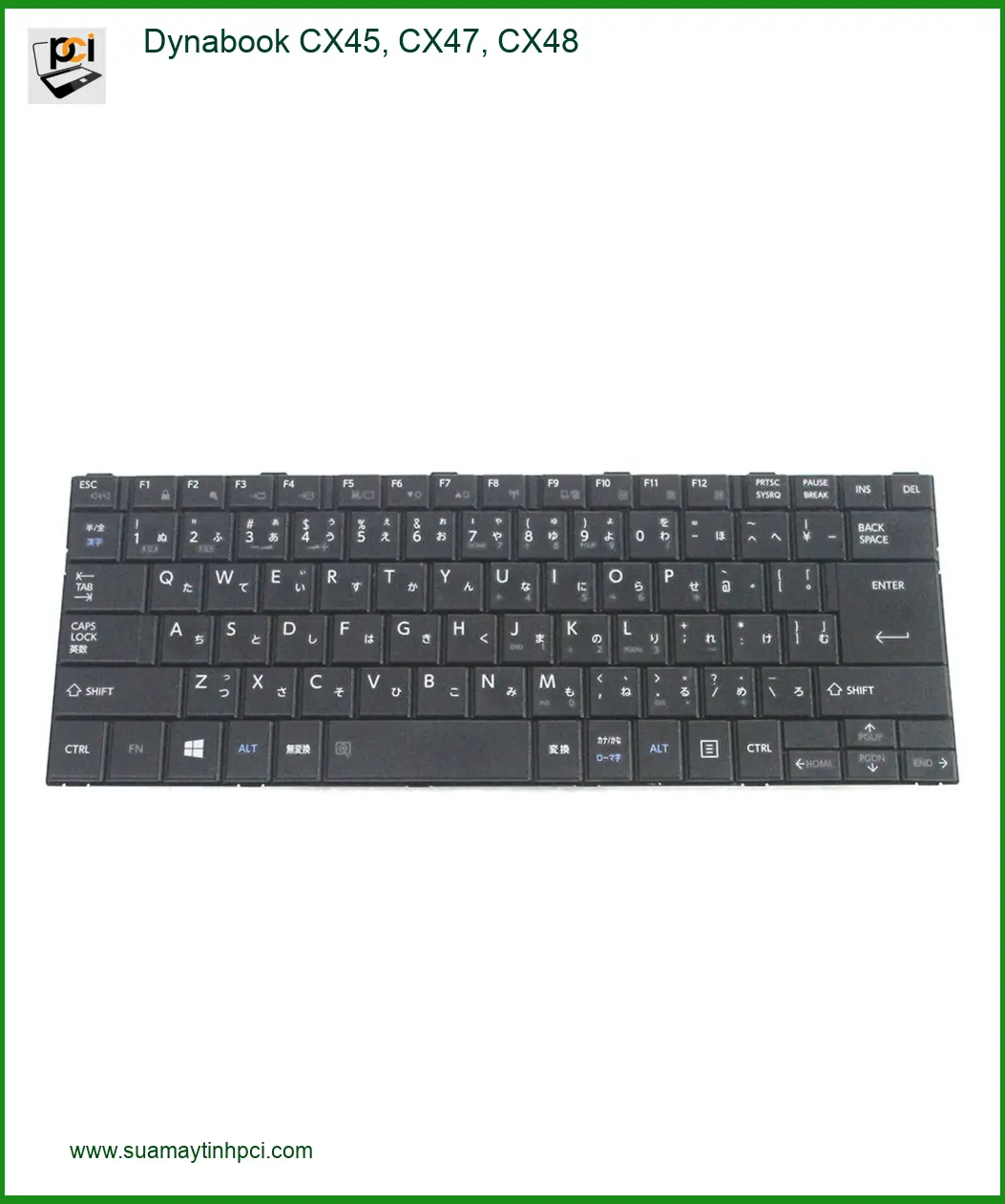Bàn phím Laptop Dynabook CX45, CX47, CX48 - Thay Nhanh Tại Shop - Giá Rẻ Nhất TPHCM