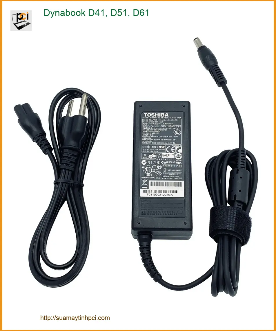 Sạc Laptop Dynabook D41, D51, D61 - Thay thế nhanh tại TPHCM | Giá tốt