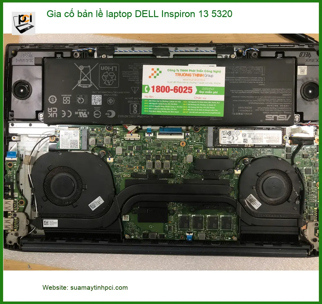 Gia cố bản lề laptop DELL Inspiron 13 5320 Quận Bình Tân – Cô Hà