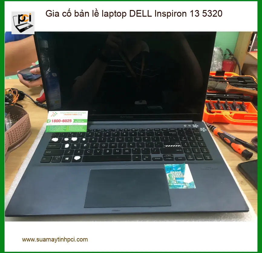 Gia cố bản lề laptop DELL Inspiron 13 5320 Quận Bình Tân - Cô Hà ảnh thực tế 1