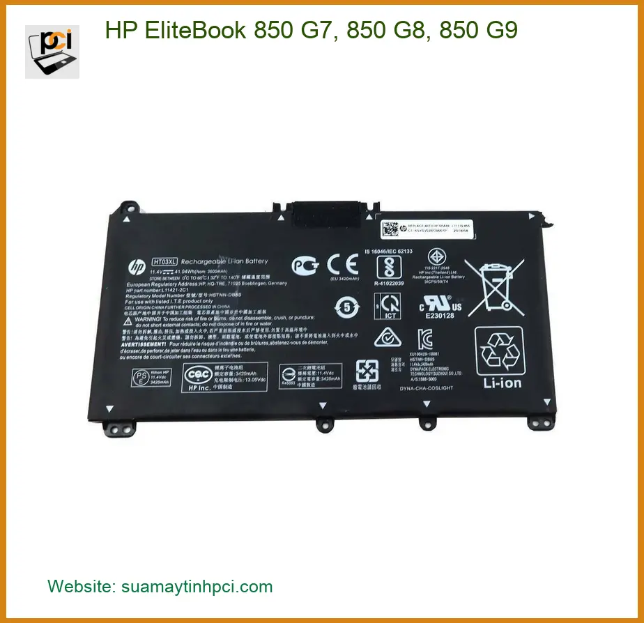 Pin Laptop HP EliteBook 850 G7/G8/G9 - Thay Lấy Liền TPHCM | Giá Rẻ Hôm Nay