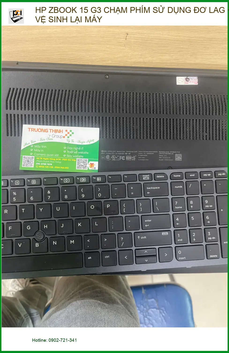 Cửa hàng sửa HP Zbook 15 G3 đơ lag, vệ sinh Quận Phú Nhuận – Anh Kiên