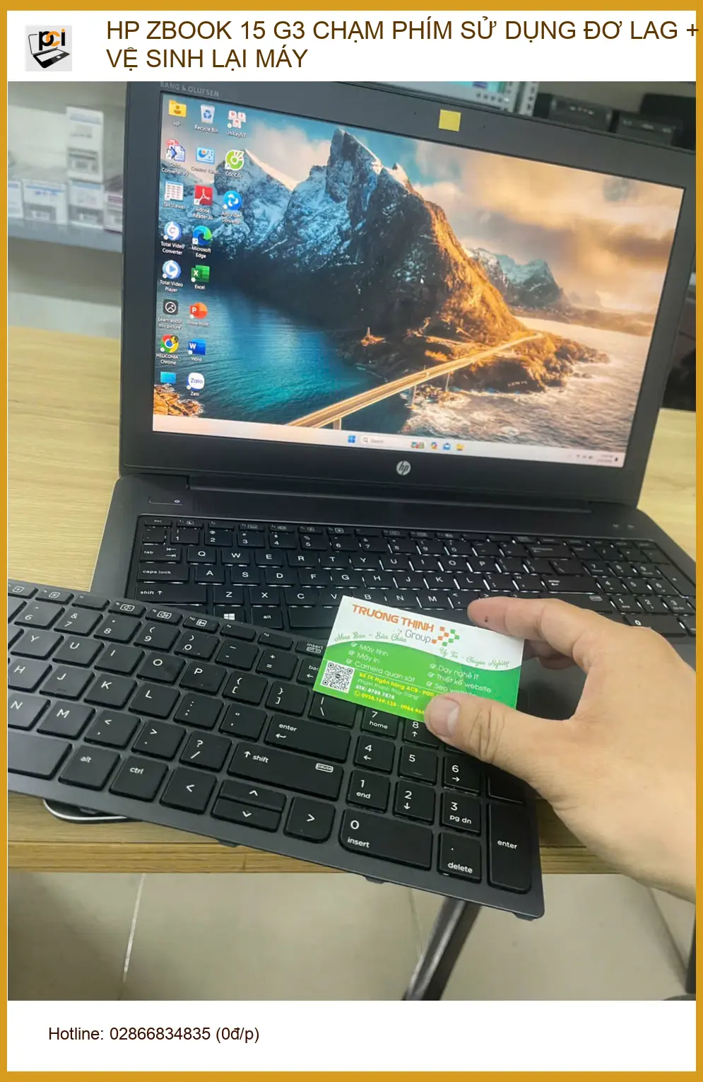 Cửa hàng sửa HP Zbook 15 G3 đơ lag, vệ sinh Quận Phú Nhuận - Anh Kiên ảnh thực tế 1