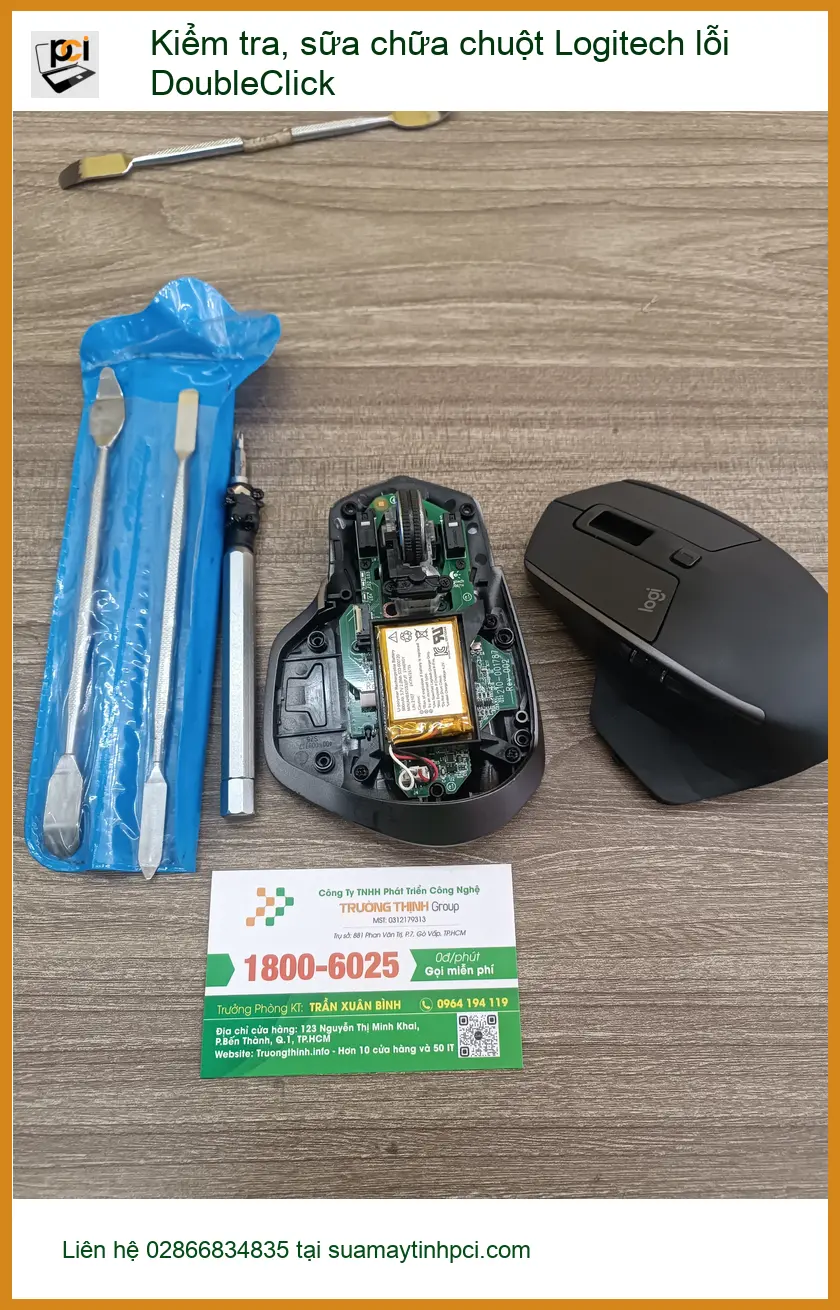 Anh Phước kỹ sư lập trình sửa chuột Logitech lỗi DoubleClick Quận 7 ảnh thực tế 2