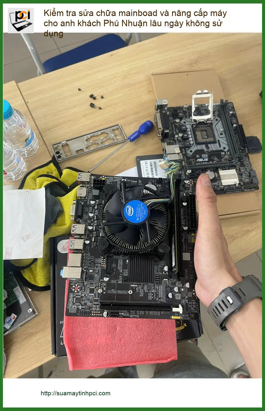 Dịch vụ kiểm tra sửa chữa mainboard và nâng cấp máy anh Thành Quận Phú Nhuận ảnh thực tế 1