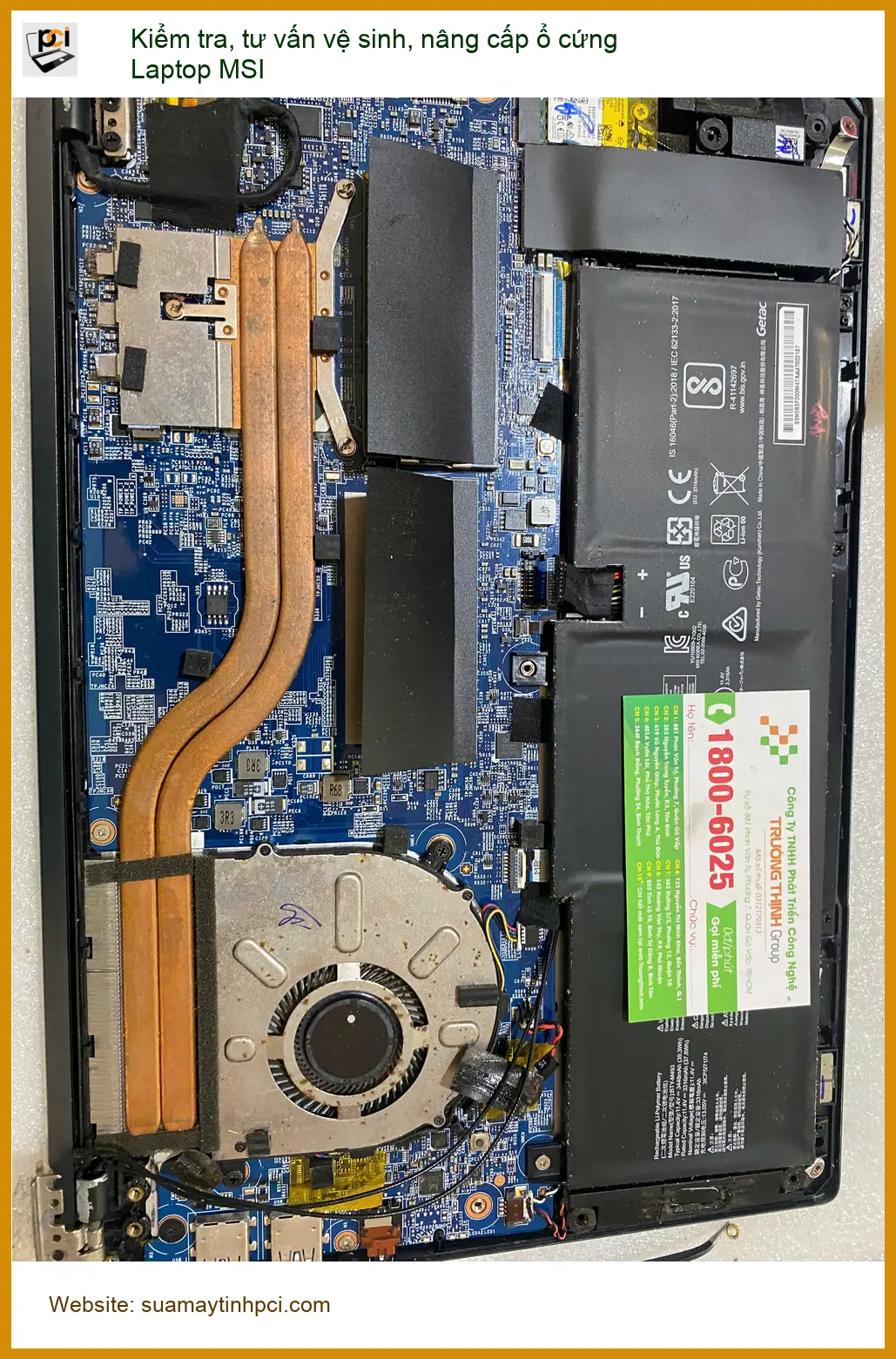 Anh Trọng Quận 7: kiểm tra, tư vấn vệ sinh, nâng cấp ổ cứng Laptop MSI
